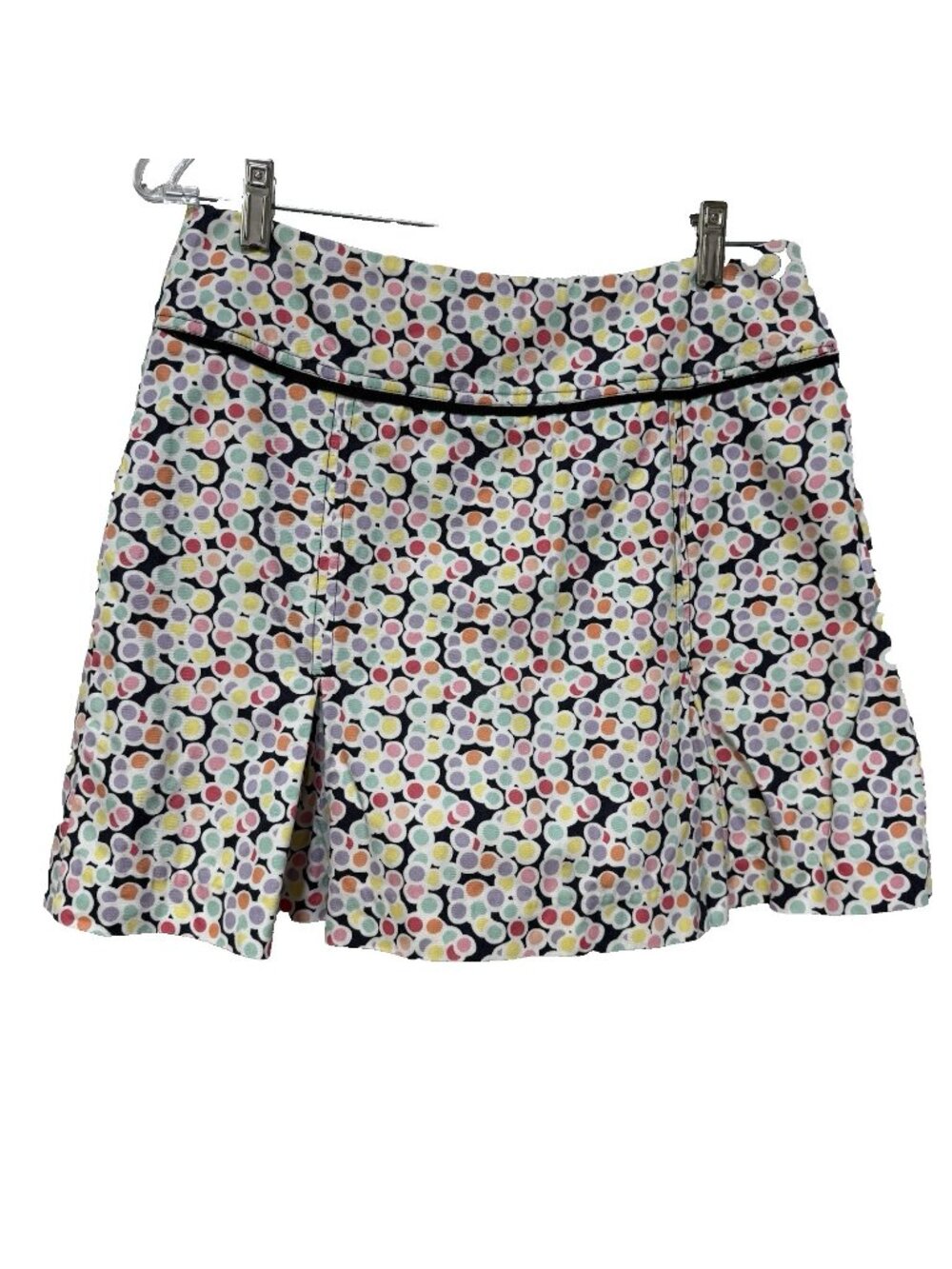 Harold's Womens Size 6 Golf Skort Shorts Skirt Pockets Pleated Side Zip PolkaDot